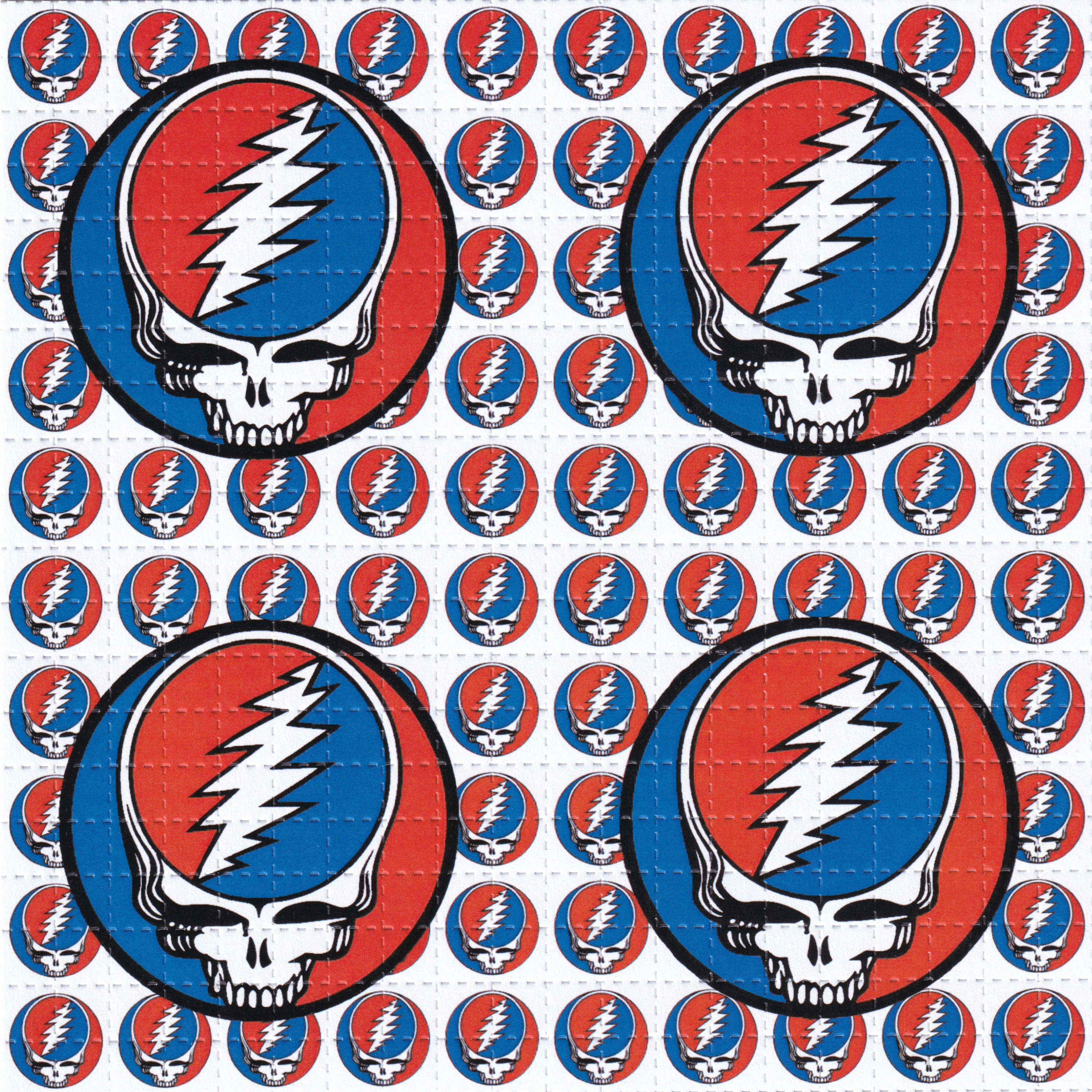 Grateful Dead Skull Blotter Art