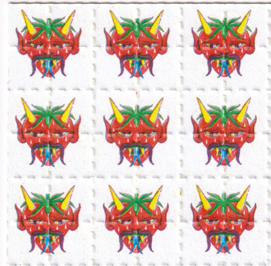 Strawberry Devil Blotter Art By Ziero Muko