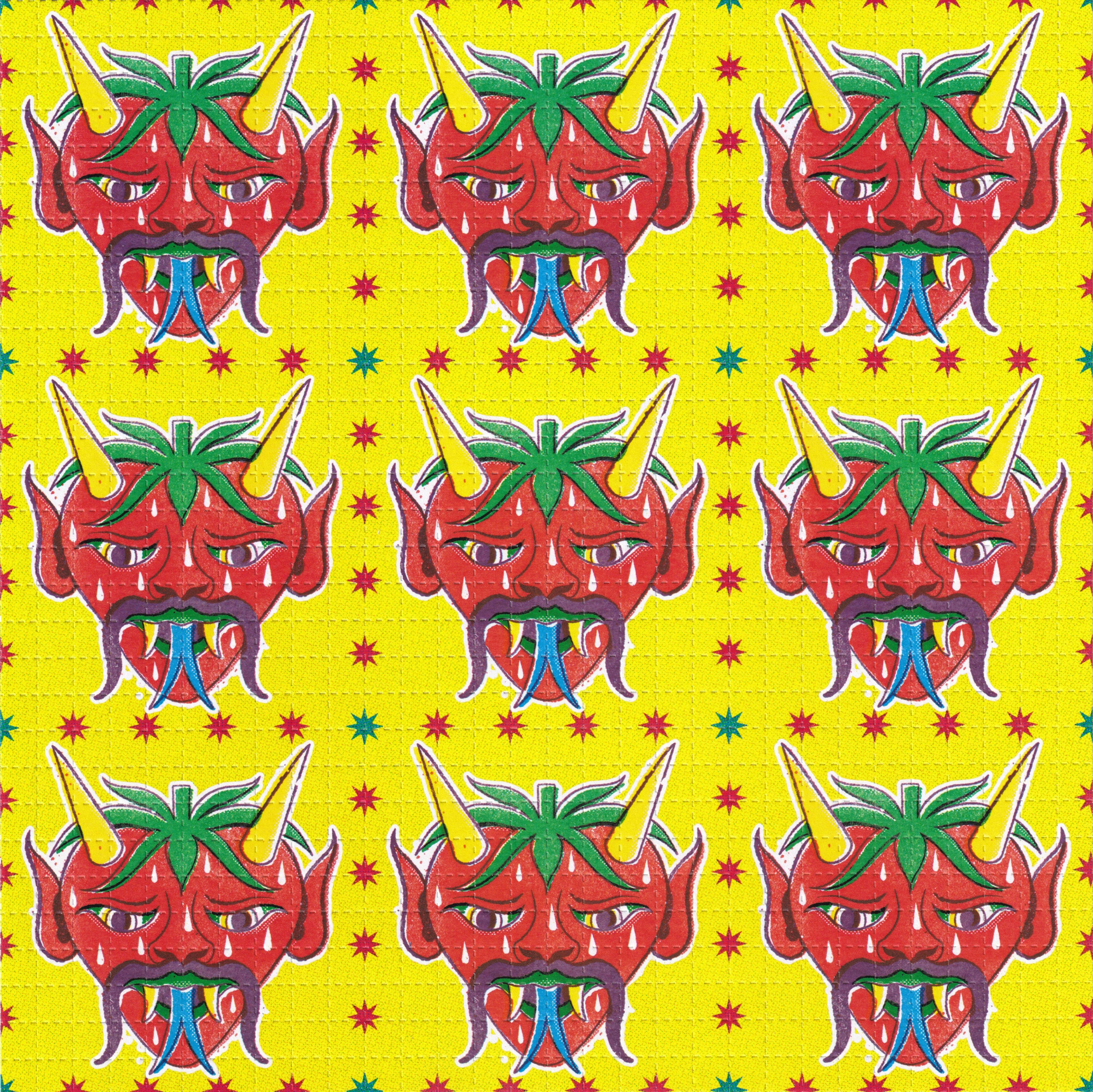 Strawberry Devil Blotter Art By Ziero Muko (Double Sided)