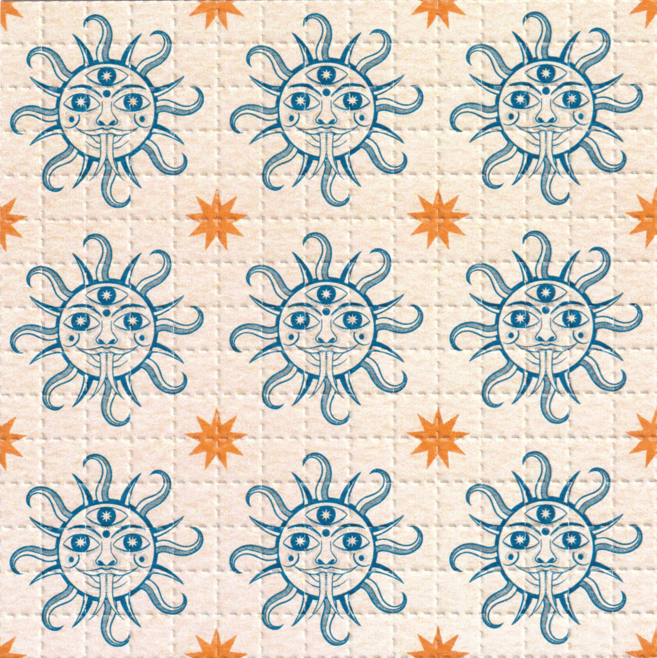 Sun LSD Acid Blotter Art Print