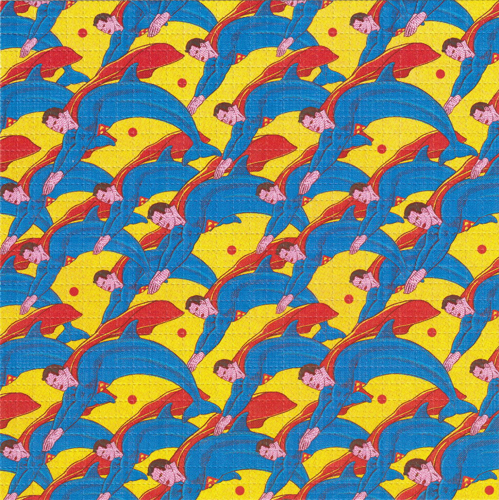 Super Dolphins Blotter Art By Ziero Muko (Double Sided)