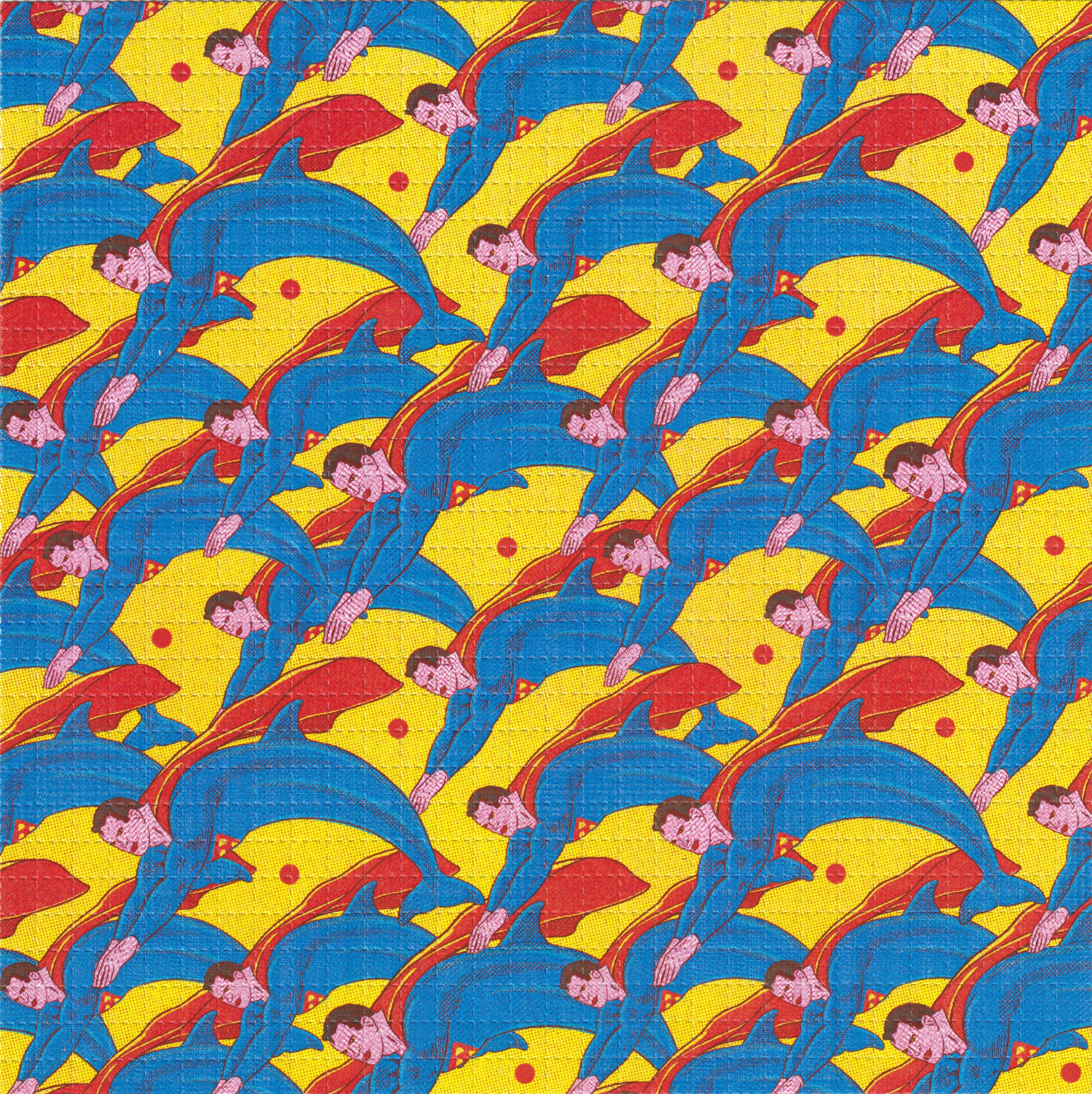 Super Dolphins Blotter Art By Ziero Muko (Double Sided)