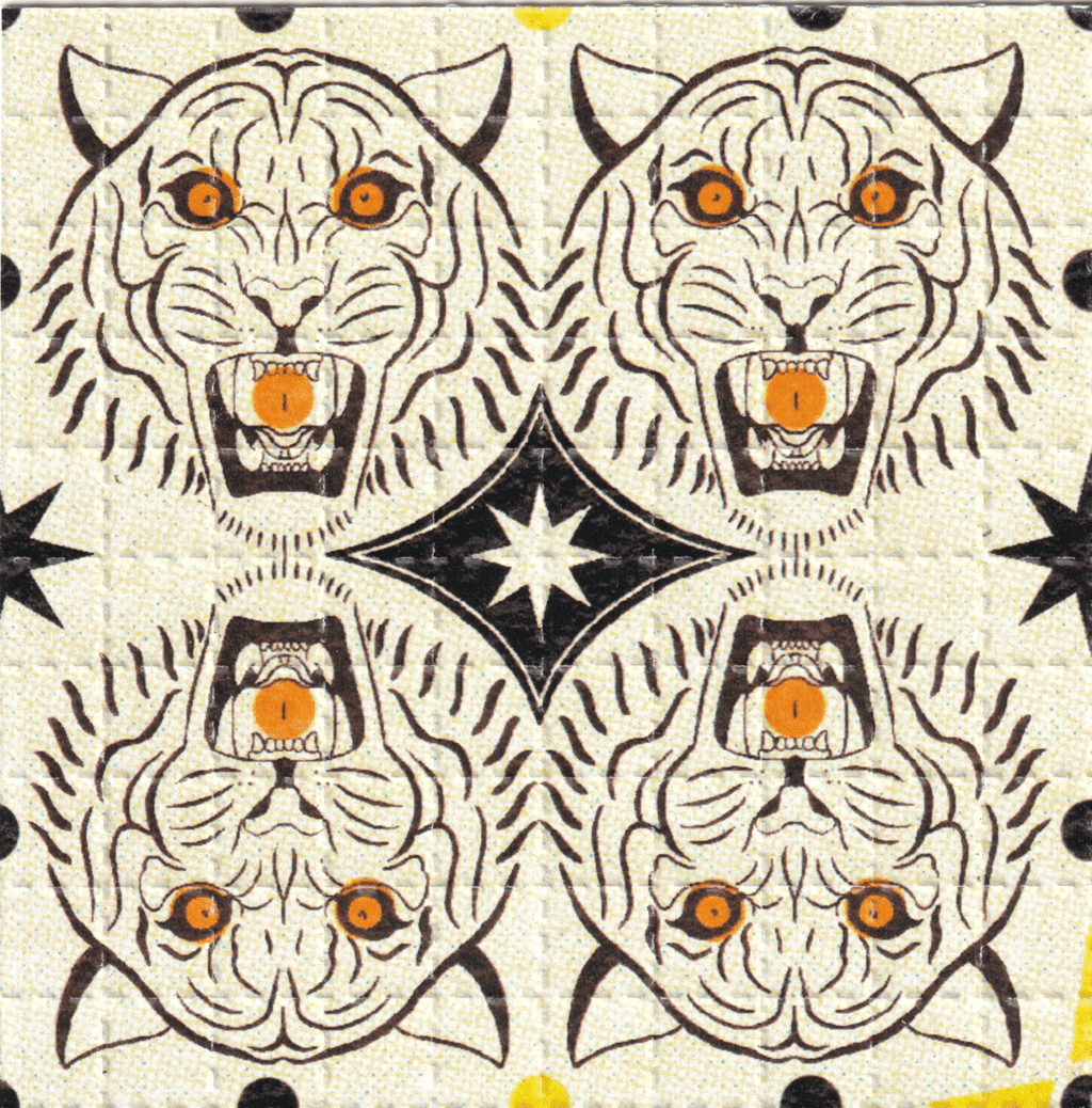 Tiger Face LSD Acid Blotter Art Print