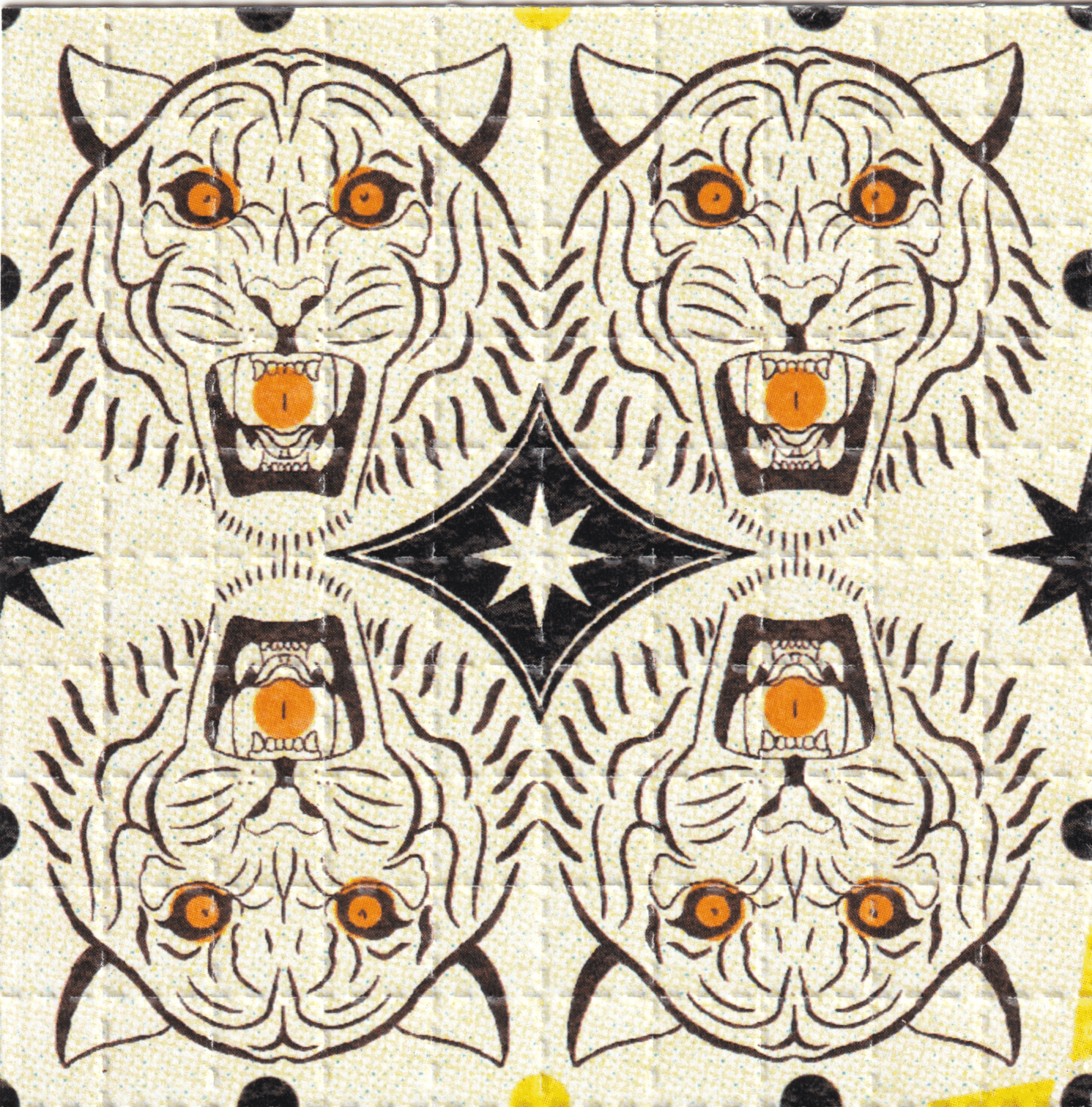 Tiger Face LSD Acid Blotter Art Print