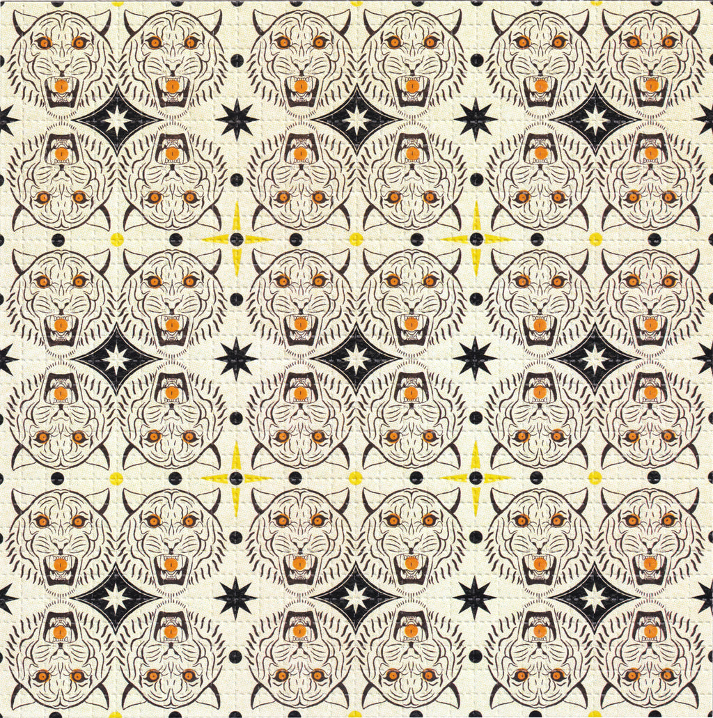 Tiger Face Blotter Art By Ziero Muko