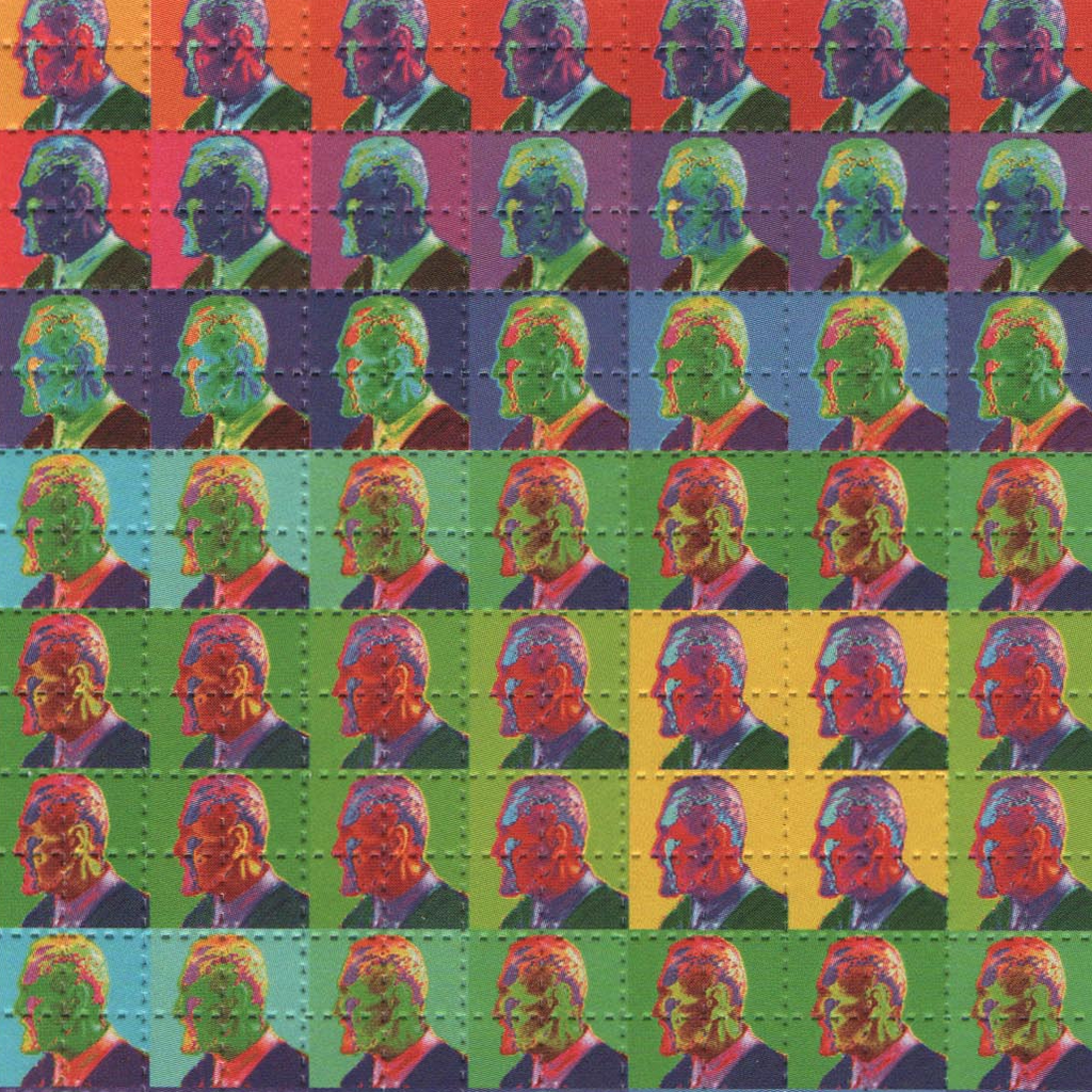 Timothy Leary 2000's Rainbow Blotter Art by Mark McCloud