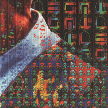 Timothy Leary Profile Blotter Art by Mark McCloud (1994)