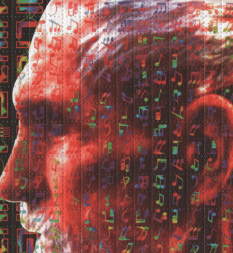 Timothy Leary 1994 Blotter Art by Mark McCloud