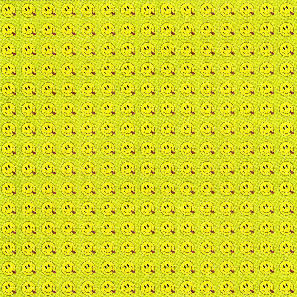 Trippy Smiley Blotter Art By Ziero Muko (Double Sided)