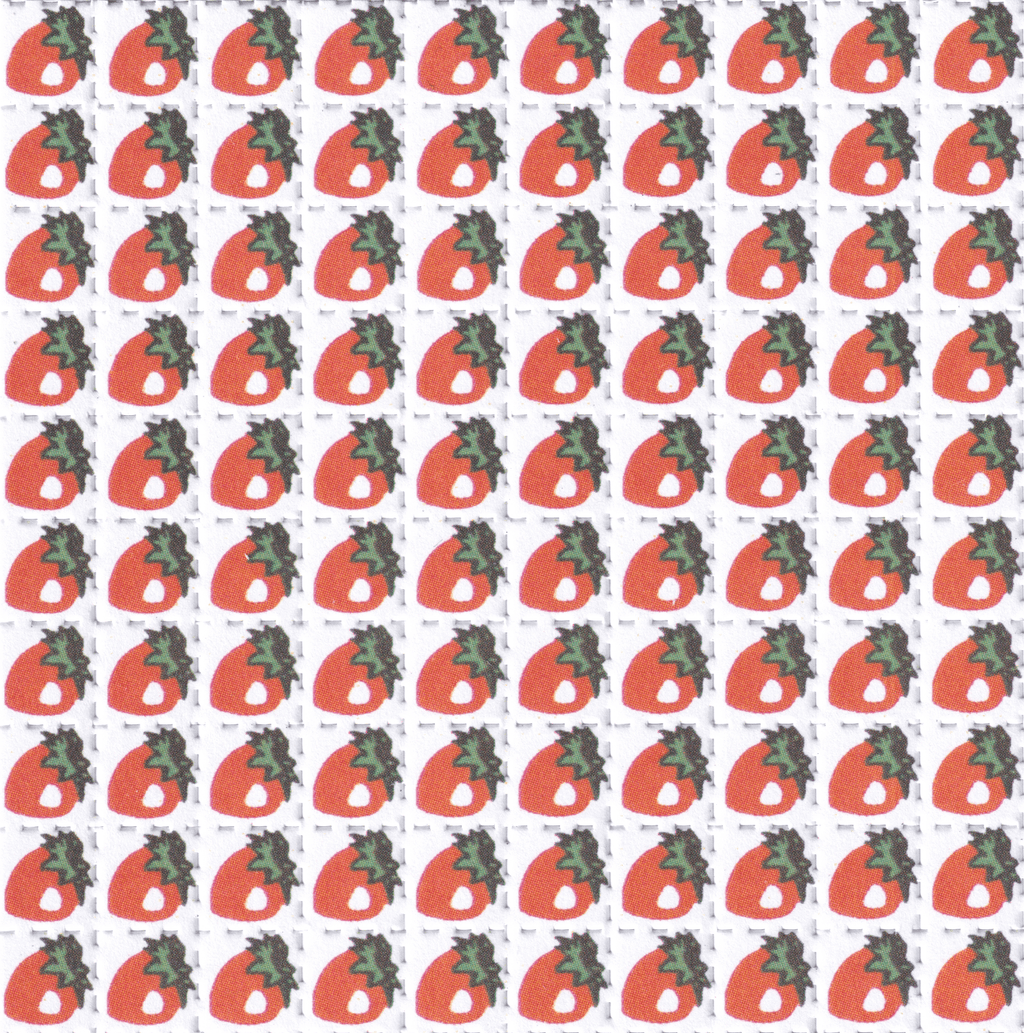 Strawberries UK Acid Blotter Art Print