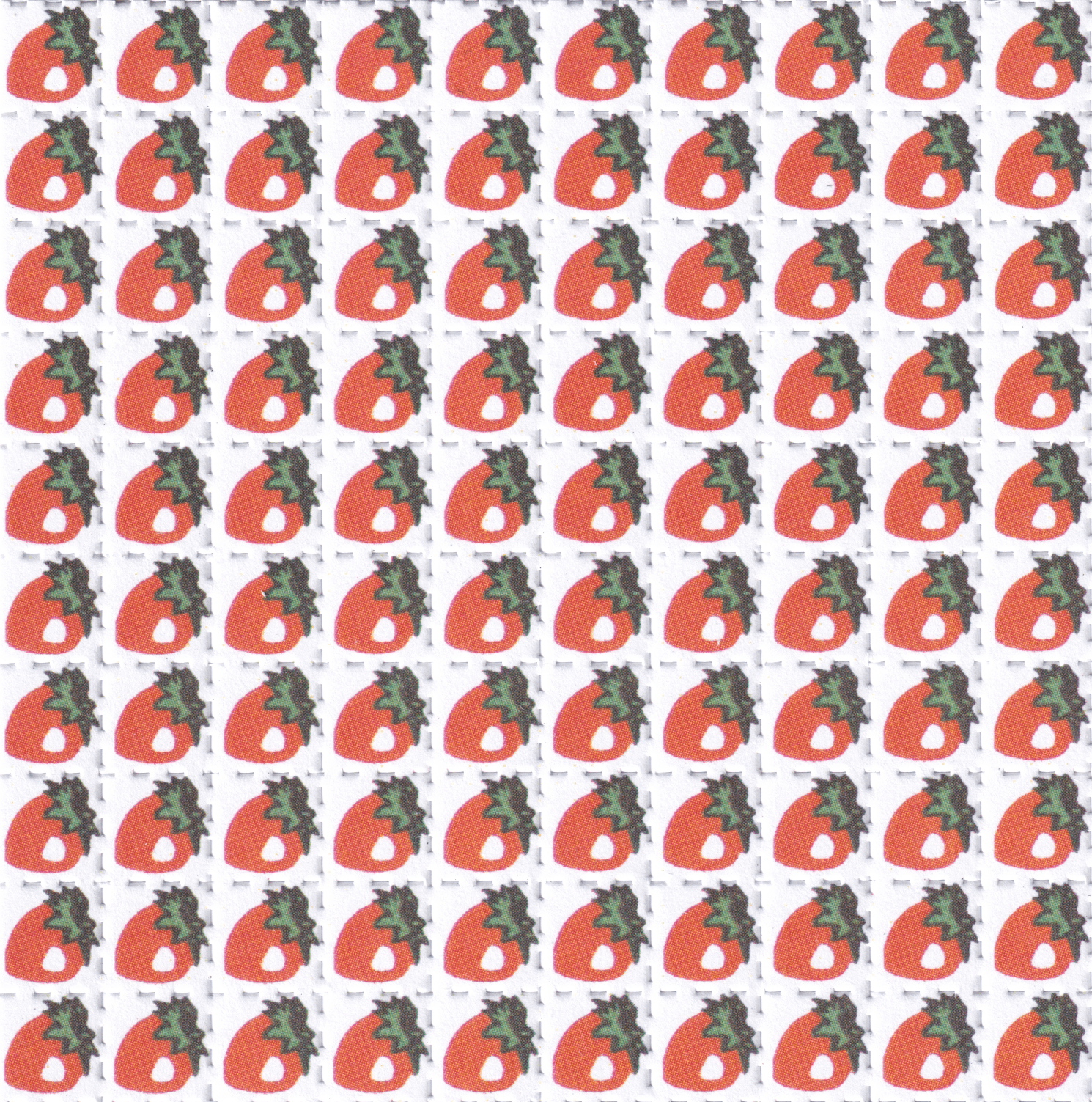 Strawberries UK Acid Blotter Art Print