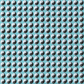 Yin Yan Blue Blotter Art
