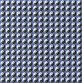 Yin Yan Blue Blotter Art