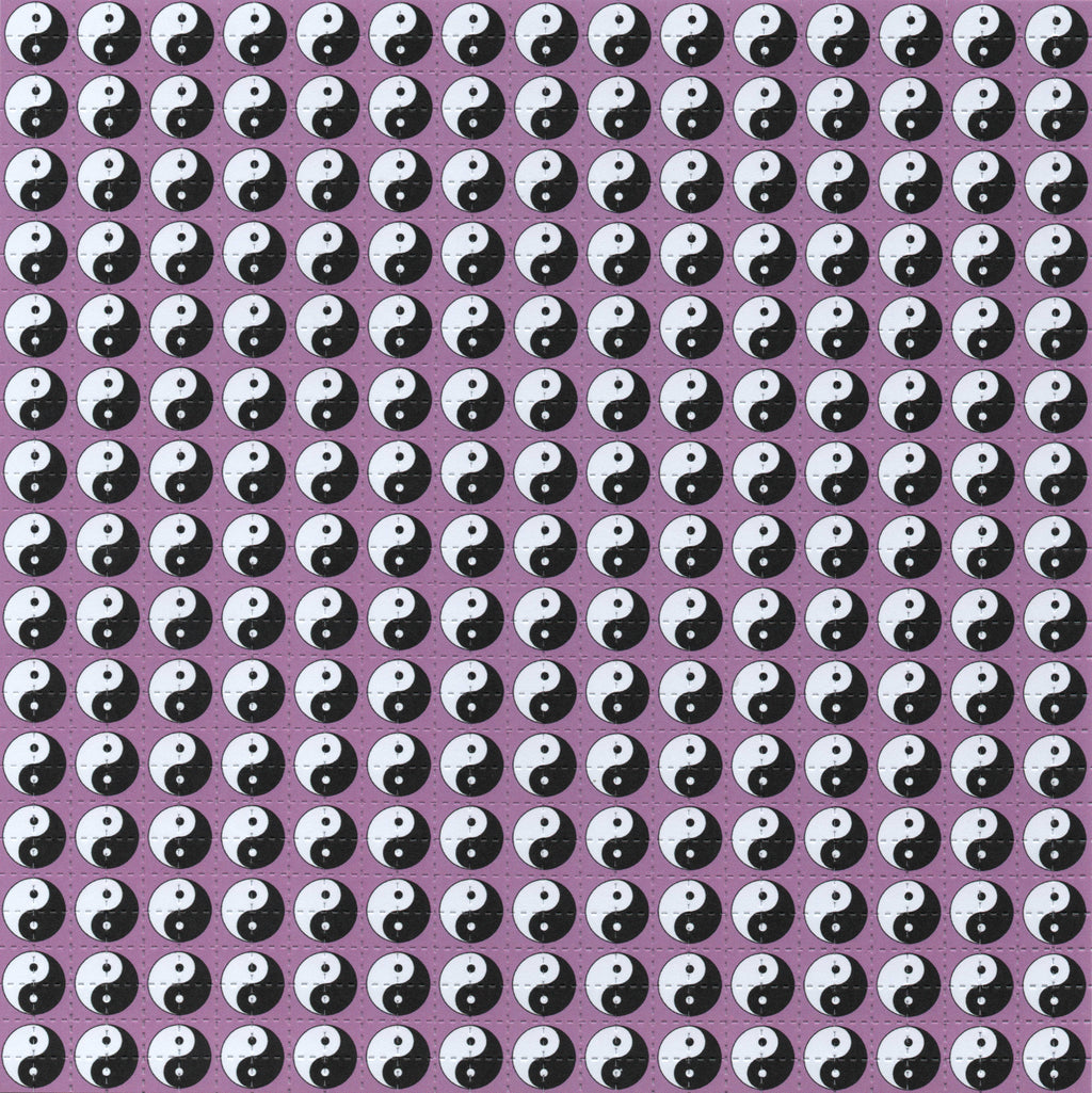 Yin Yan Pink Blotter Art