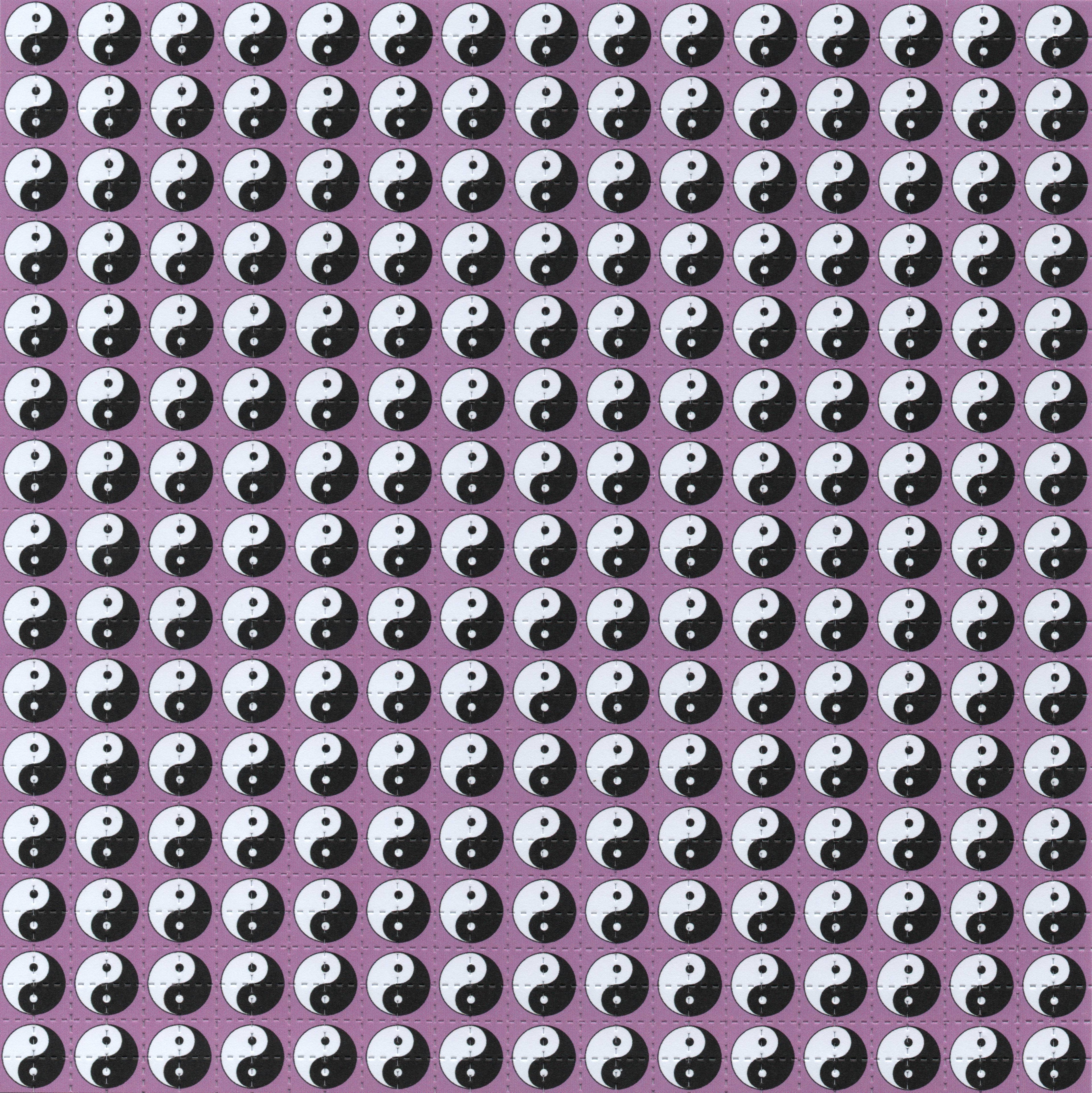 Yin Yan Pink Blotter Art