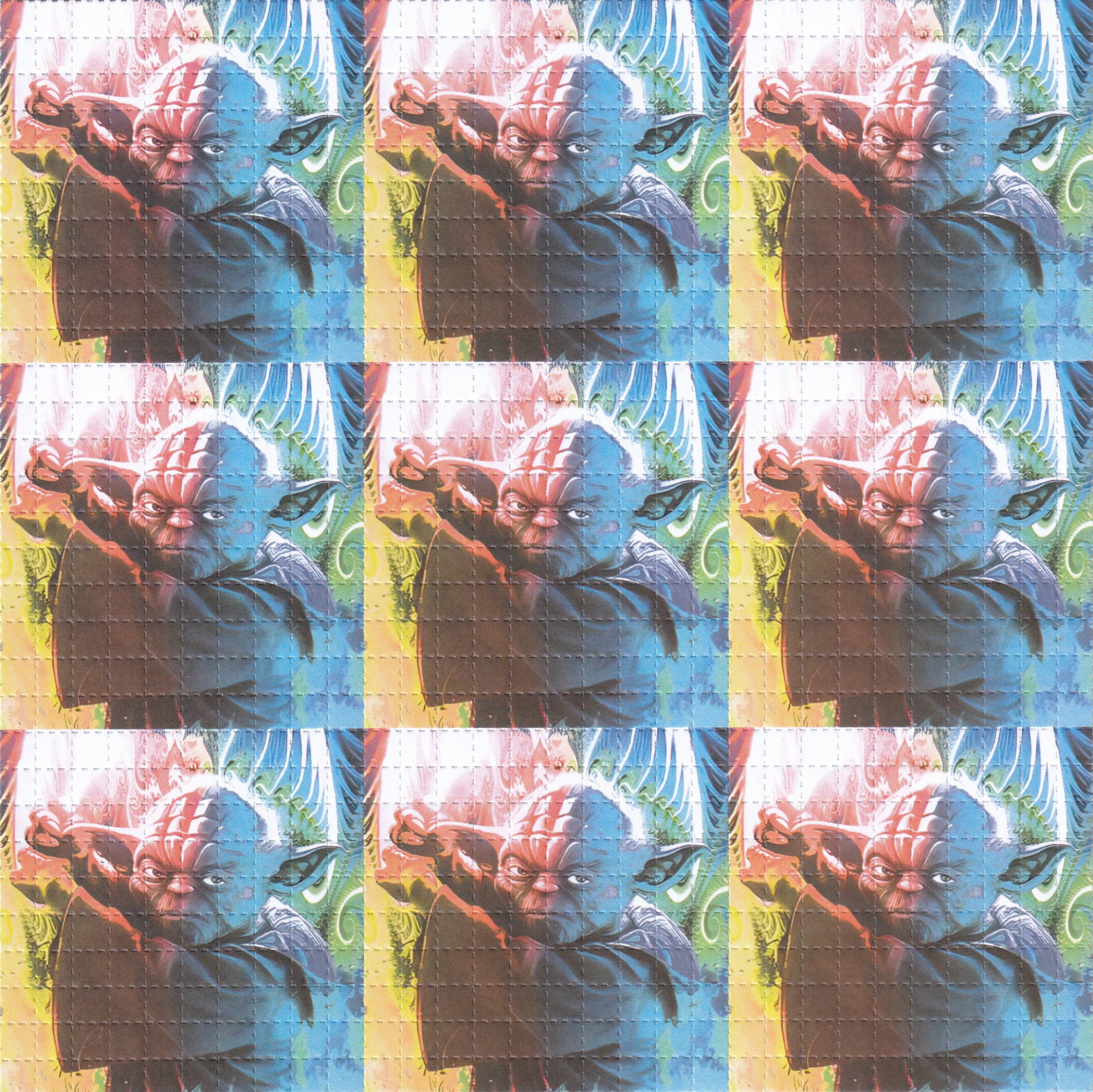 Yoda Blotter Art