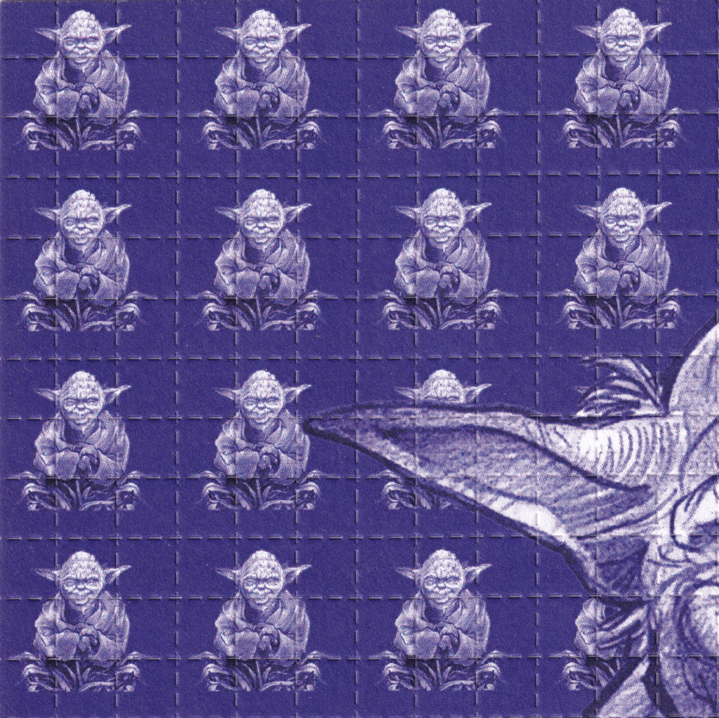 Yoda Blotter Art by John Blackburn