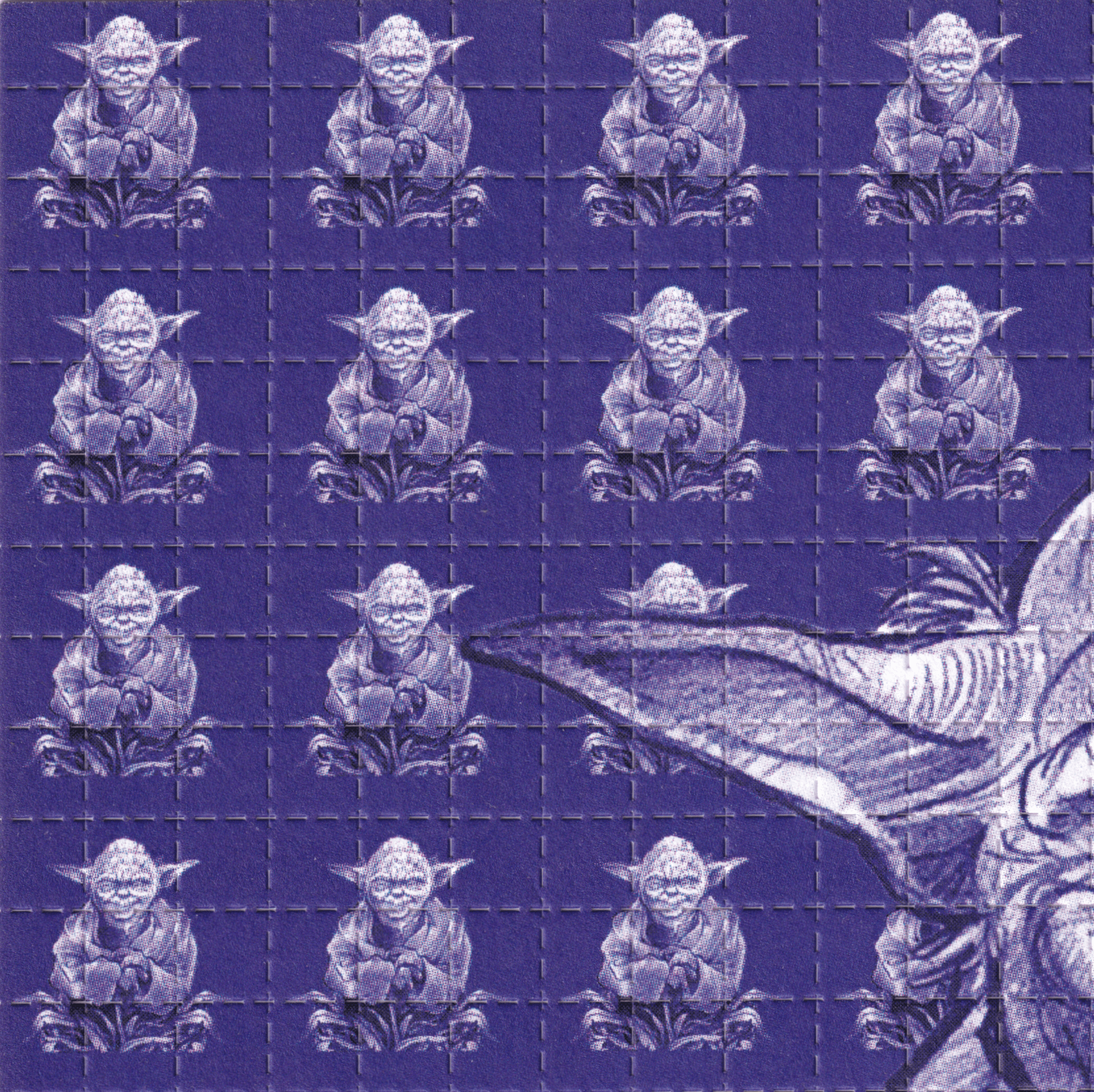 Yoda Blotter Art by John Blackburn