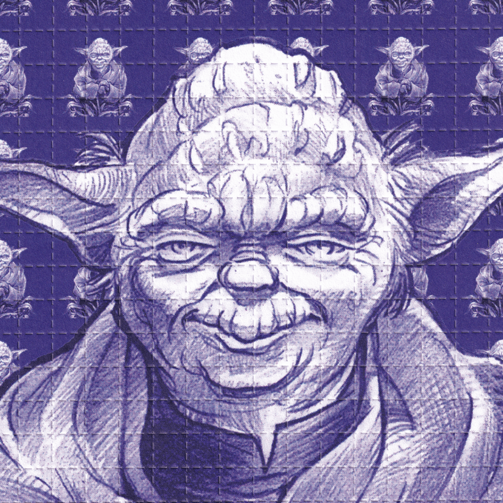 Yoda 2007 Blotter Art by John Blackburn