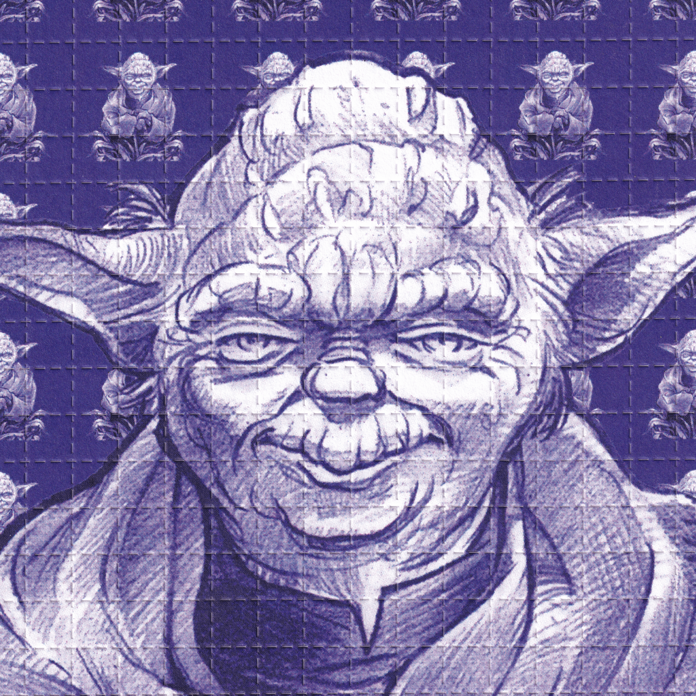 Yoda 2007 Blotter Art by John Blackburn